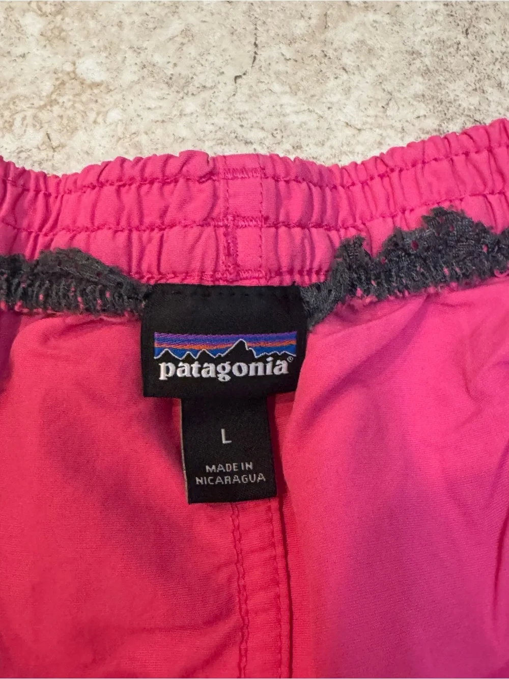 Patagonia Men’s Baggies Bundle 2 Pairs Pink Coral Hiking Outdoor Shorts Large